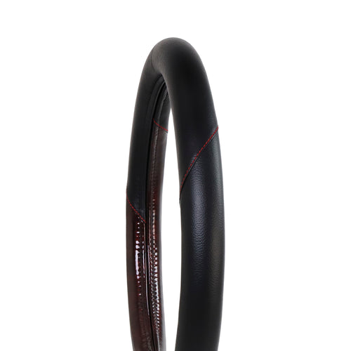 18” Steering Wheel Cover Wood Red