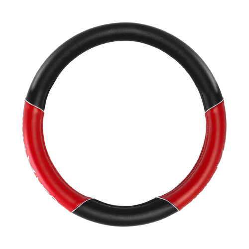18" Steering Wheel Cover Black/Red With USASTAR Logo