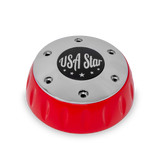 Red Bezel And Horn Chrome Button