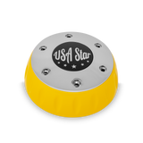 Yellow Bezel And Horn Chrome Button