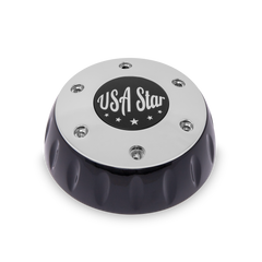 Black Bezel And Horn Chrome Button