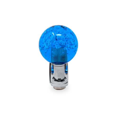Steering Wheel Spinner Knob – Clear-Blue Bubbles