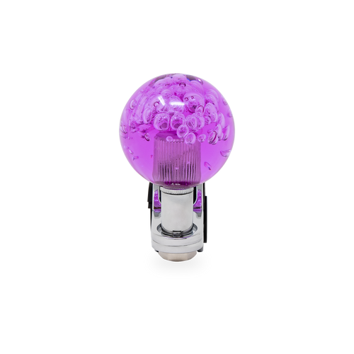 Steering Wheel Spinner Knob – Clear-Purple Bubbles