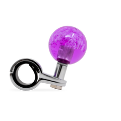 Steering Wheel Spinner Knob – Clear-Purple Bubbles