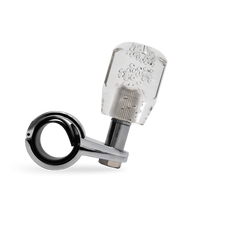 Steering Wheel Spinner Knob – Clear Bubble Crystal Barrel Design