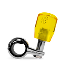 Steering Wheel Spinner Knob – Clear-Yellow Bubble Crystal Barrel Design