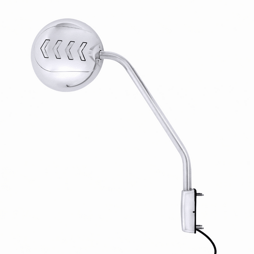 Chrome Hood Mirror Assembly With Sequential LED Turn Signal For 2013-2021 KW T680 & 2012-2021 PB 579-Passenger