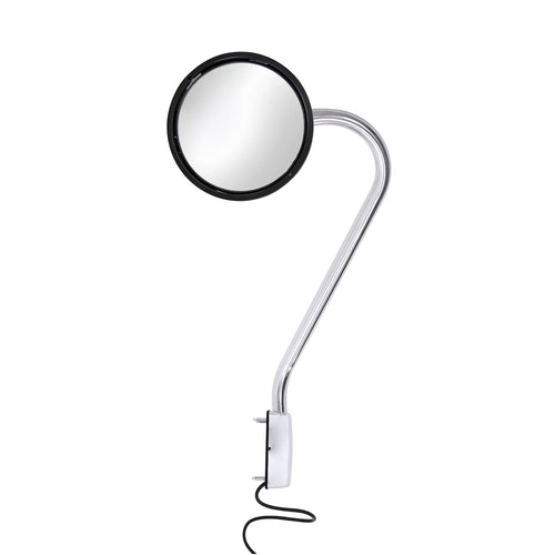 Hood Mirror Cover Chrome Led Lights Passenger Side Fits Kenworth T680, Peterbilt 579,587