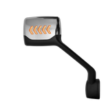 Chrome Hood Mirror W/ Arrow LED lights (Kenworth T680, Peterbilt 579 & 587)