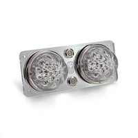White/Blue Clear Interior Dual Watermelon Dome Light Plate Fits Kenworth T600,T660,W900,T800