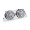 White/Red Clear Interior Watermelon Dome Light Plate Fits Kenworth T600,T660,W900,T800