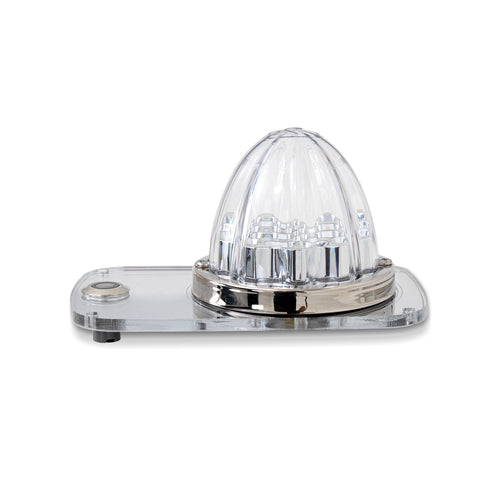 White/Red Clear Interior Watermelon Dome Light Plate Fits Peterbilt 379, 389, 386