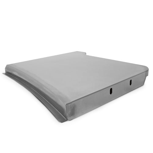 Pair of Stainless Steel Cab Extension Cowls for 3" Cab Panel, Fits Peterbilt 389 - Ready for Painting