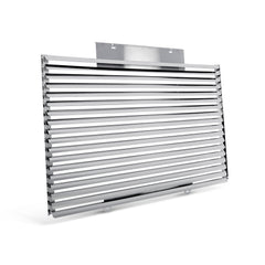 Grille Fits Freightliner Coronado 2011 & Newer Models (Square Headlights) W/ 18 Horizontal Louvers S.Steel
