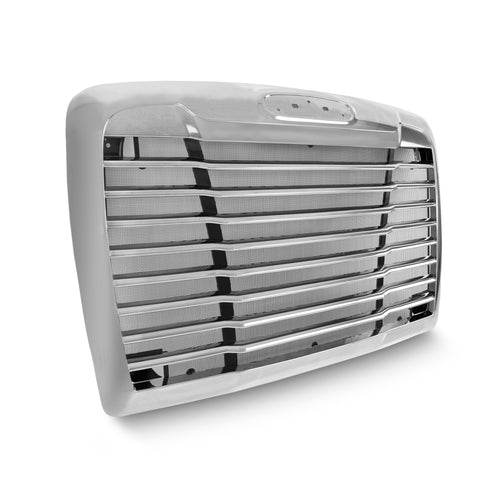 Grille Fits Freightliner Century Chrome Plastic OEM Style W/ Bugscreen