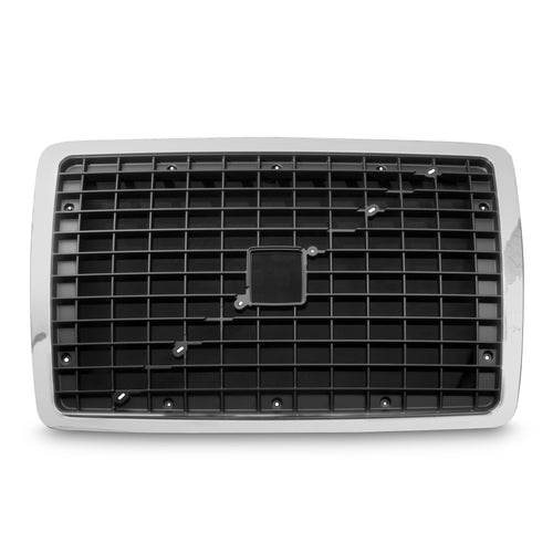 Chrome Trim / Black Center Grille fits Volvo VNL & VNM 2003-2017 W/ Bugscreen