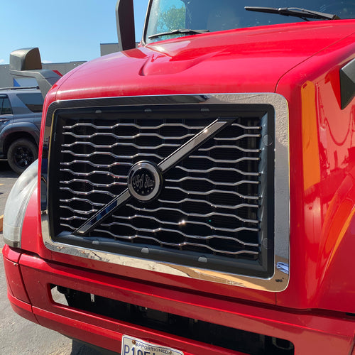 Custom Grille with Bug Screen Fits Volvo VNL 2003-2017