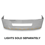 22" Chrome Bumper fits Freightliner Century 1996-2004, with Tow and 11 Hidden Light Holes