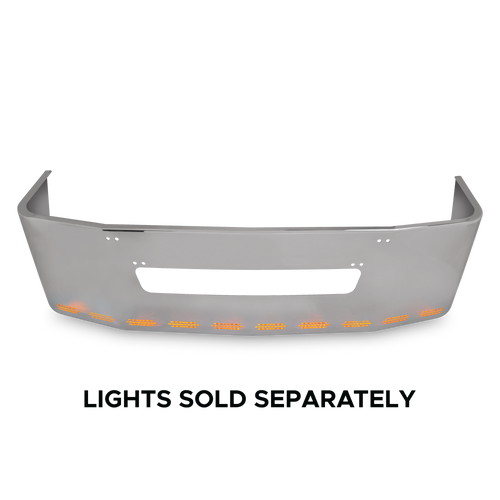 18” Chrome Bumper with 11 Hidden Light Holes for Freightliner Century 1996-2004