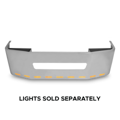 18” Chrome Bumper Freightliner Century 2005-2007, Columbia 2003-2007, with Tow and 11 Hidden Light Holes