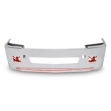 24” Chrome Bumper Fits Freightliner Columbia 2008 and Newer With Tow & 10 Hidden Light hole