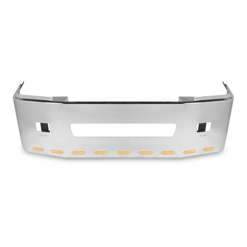 Front with lights - Bumper Freightliner Century 2005-2007 and Columbia 2003-2007 Square Fog Lights Holes