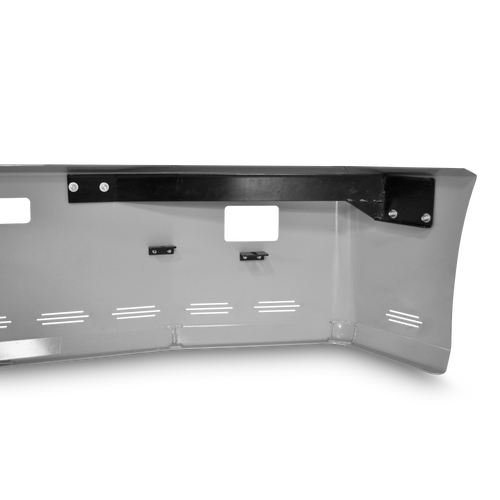 22” Chrome Bumper Freightliner FLD 120 All Years, Aerodynamic, with Center Tow, Fog and 11 Hidden Light Holes