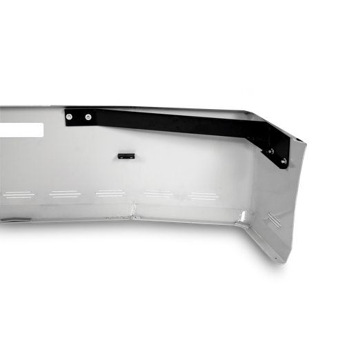 22” Chrome Bumper Freightliner FLD 120 All Years, Aerodynamic, with Tow and 11 Hidden Light Holes