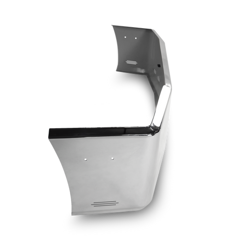 22” Chrome Bumper Freightliner FLD 120 All Years, Aerodynamic, with Tow and 11 Hidden Light Holes