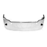 18" Chrome Bumper Freightliner Cascadia 2008-2017 Replaces Factory Plastic, Aerodynamic, with Grille Installed, Bolt, Tow Ang Fog Light Hole