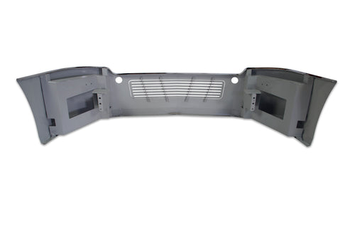 18” Freightliner Cascadia Bumper. 3” Aerodynamic Cut, Grille Installed, Tow Hole, Brackets Included