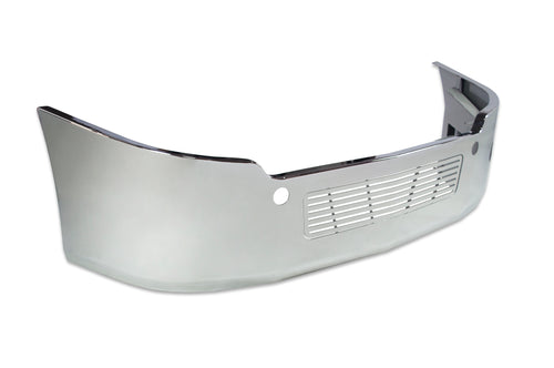 18" Chrome Bumper Freightliner Cascadia 2008-2017 Replaces Factory Plastic, Aerodynamic, with Grille Installed, Bolt, Tow