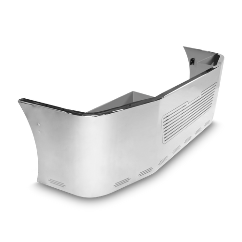 24” Chrome Bumper Freightliner Century 2005-2007 and Columbia 2003-2007, with Grille Horizontal and 11 Hidden Light Holes