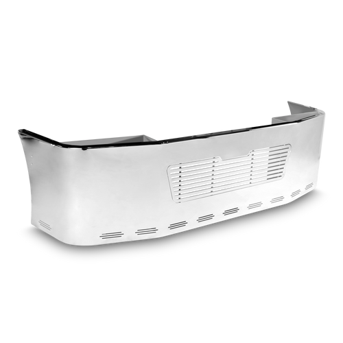 24” Chrome Bumper Freightliner Century 2005-2007 and Columbia 2003-2007, with Grille Horizontal and 11 Hidden Light Holes