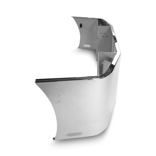 24” Chrome Bumper Freightliner Century 2005-2007 and Columbia 2003-2007, with Grille Horizontal and 11 Hidden Light Holes