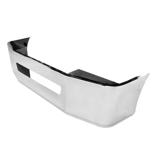 22” Chrome Bumper Freightliner Century 2005-2007 and Columbia 2003-2007, Aerodynamic, with Large Center Tow Hole.