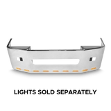 18” Chrome Bumper Freightliner Century 2005-2007 and Columbia 2003-2007, with Tow, Fog and 11 Hidden Light Holes