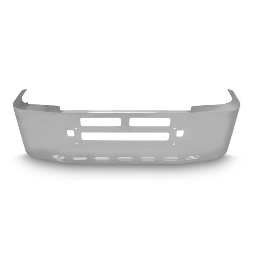 20" Chrome Bumper (Kenworth T600 All Years) W/ Air Vent, Tow & 9 Hidden Light Holes