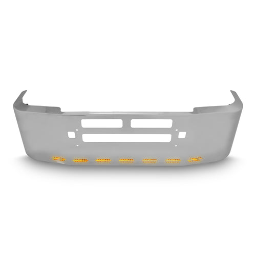 20" Kenworth T600 Chrome Bumper Fits All Year Models. Wrap Around, Air Vent, Tow And 9 Hidden Light Holes (NO WARRANTY) (FINAL SALE)