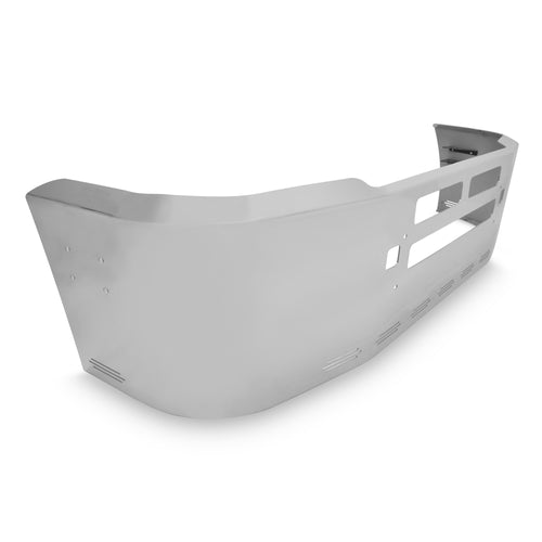 20" Chrome Bumper (Kenworth T600 All Years) W/ Air Vent, Tow & 9 Hidden Light Holes
