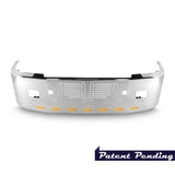 22” Chrome Bumper (KW T600 All Years) Aero, Grille, Air Vent, Tow, Fog And 9 Hidden Light Holes - CLEARANCE - (NO WARRANTY) (FINAL SALE)