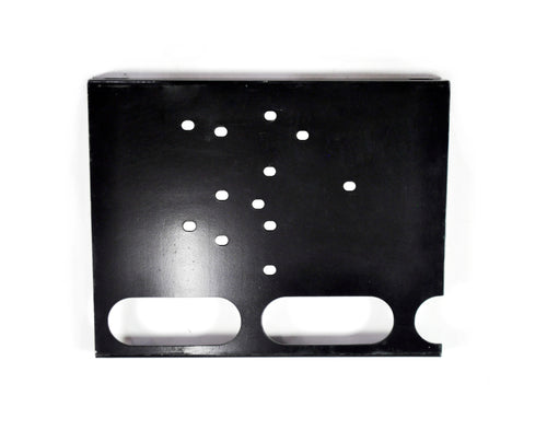 14”-10" Chrome Bumper With Tapered Ends, 7 Gauge, Center Tow And 9 Hidden Light Holes Fits Mack RD With Universal Brackets