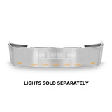 18” Chrome Bumper with 3 Air Vents and 9 Hidden Light Holes for Peterbilt 387 Years 2002-Newer Models