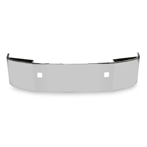 20” Chrome Bumper (Peterbilt 386) Back Axle With Rounds In Bracket Tow And Tag Bottom Center