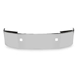 20” Chrome Bumper (Peterbilt 386) Back Axle With Rounds In Bracket Tow And Tag Bottom Center