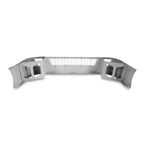 18” Chrome Bumper (Volvo VNL 2004-2017) Aero Style, W/ Grille & Fog Light Holes