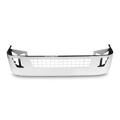 18” Chrome Bumper (Volvo VNL 2004-2017) Aero Style, W/ Grille & Fog Light Holes