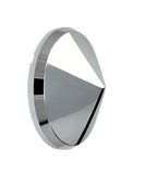 Rear Replacement Hub Cap Only CONE Style, Plastic Chrome.