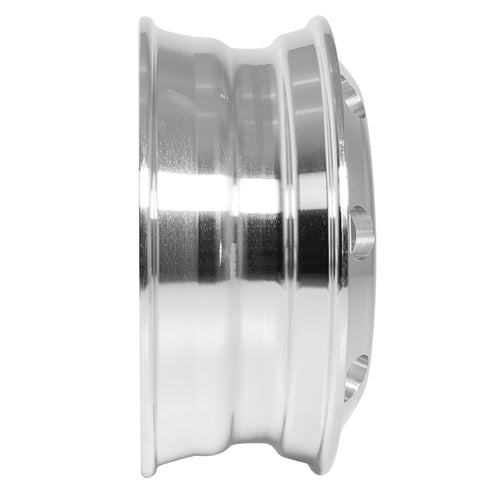 Aluminum Wheel 19.5" X 6.75", 8 Holes, Hub Pilot , Mirror Polish Both Side