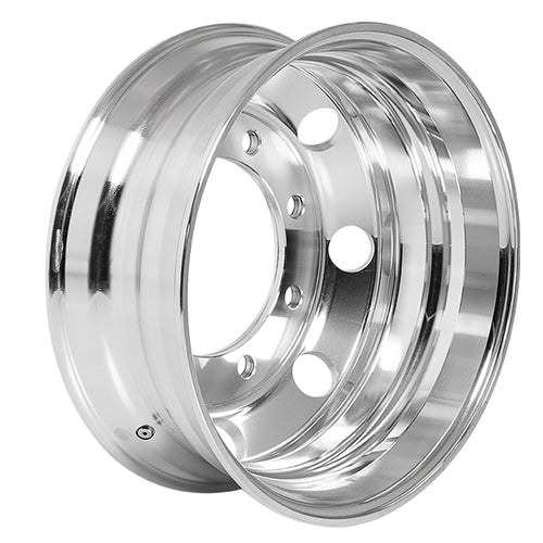 Aluminum Wheel 19.5" X 6.75", 8 Holes, Hub Pilot , Mirror Polish Both Side